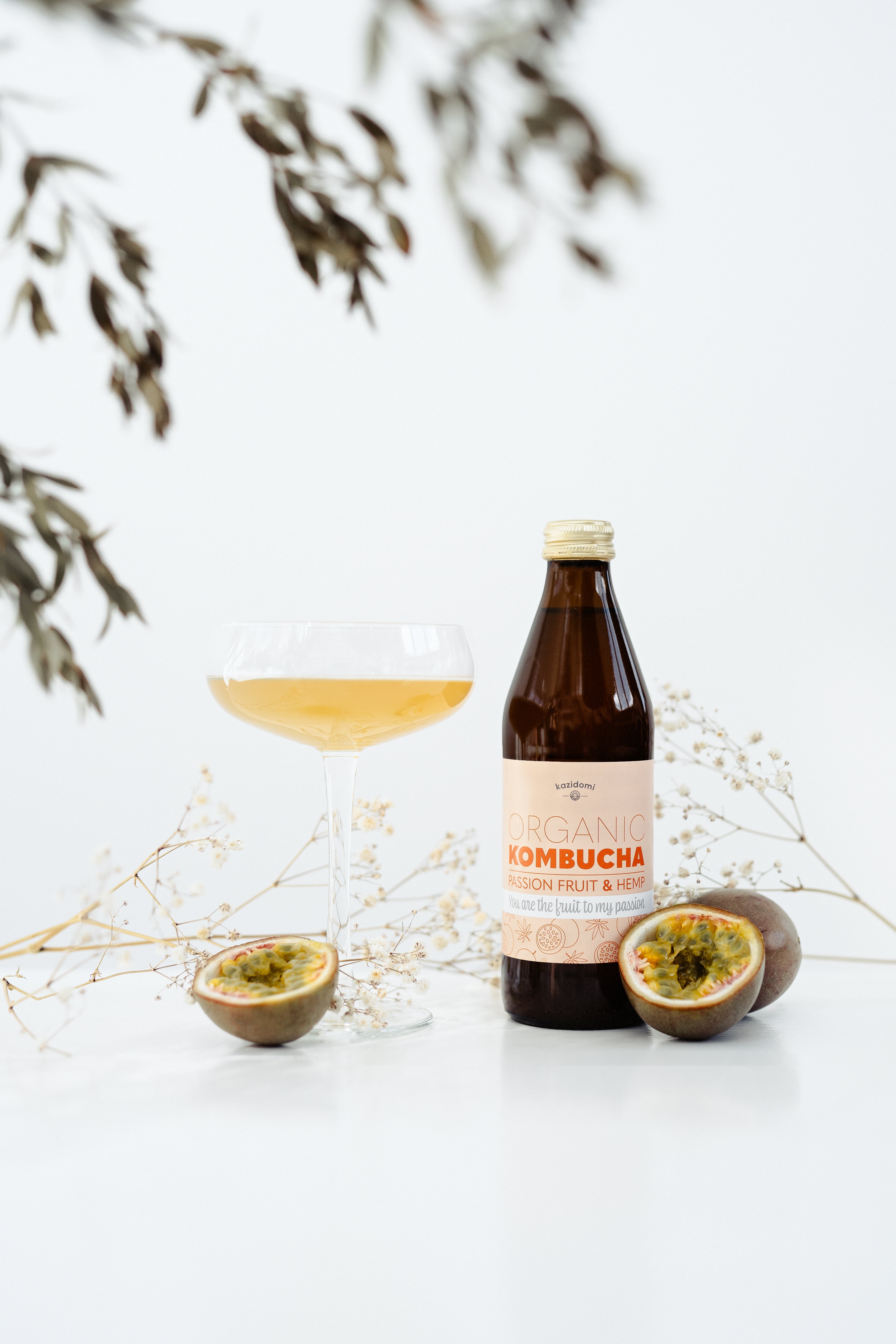 Mocktail Kombucha Fruit de la passion & Chanvre Bio   